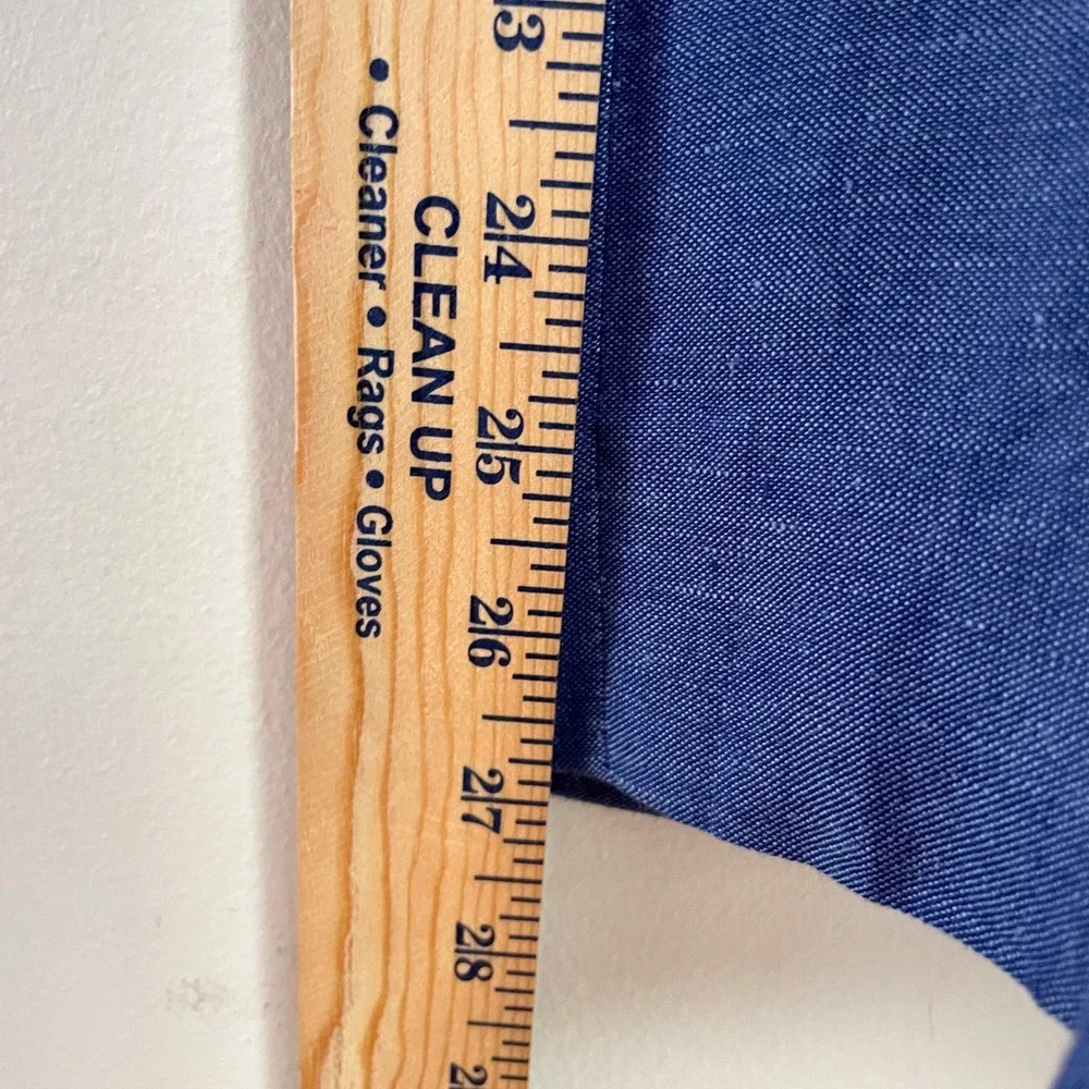 Banana Republic Blue Linen Blend Straight Leg Dress Pants Sz 6 Office Business